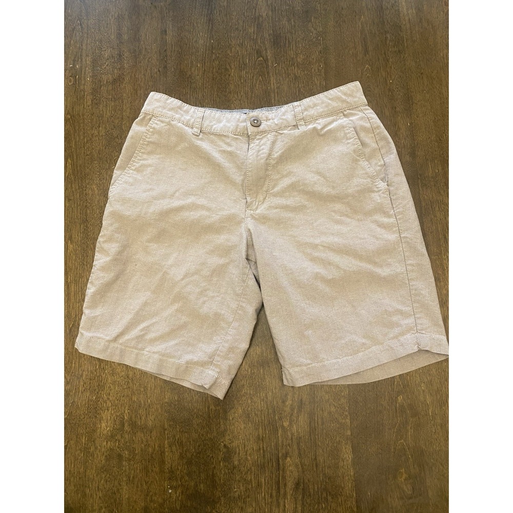 RVCA Mens 30 Casual Tan Street Shorts 18 Outseam Chino Khaki